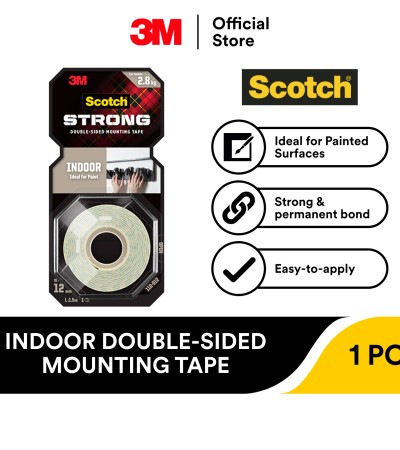 3M Scotch®室内双面安装胶带110-S12，12毫米x1.5米/110-M12，12毫米x4米