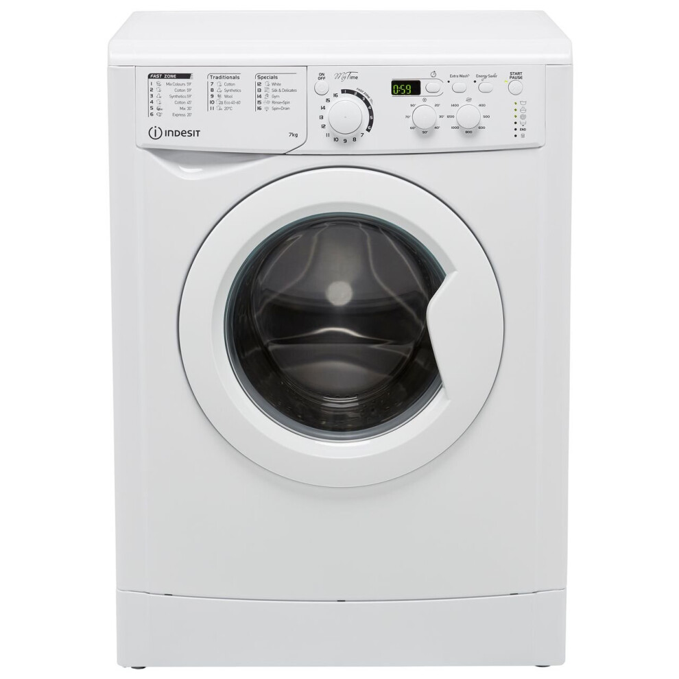 Indesit My Time EWD71453WUKN 7Kg Washing Machine with 1400 rpm - White 